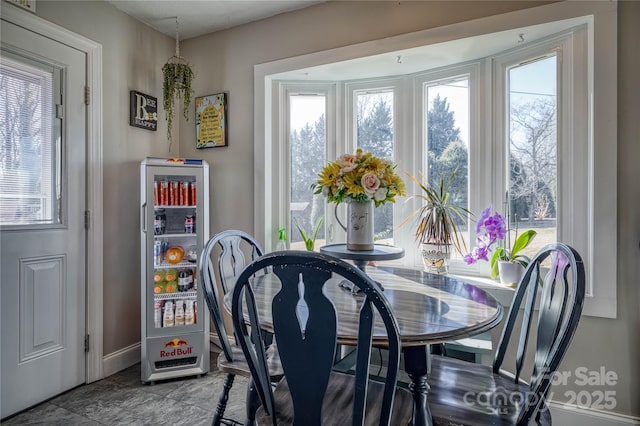 dining room with a healthy amount of sunlight