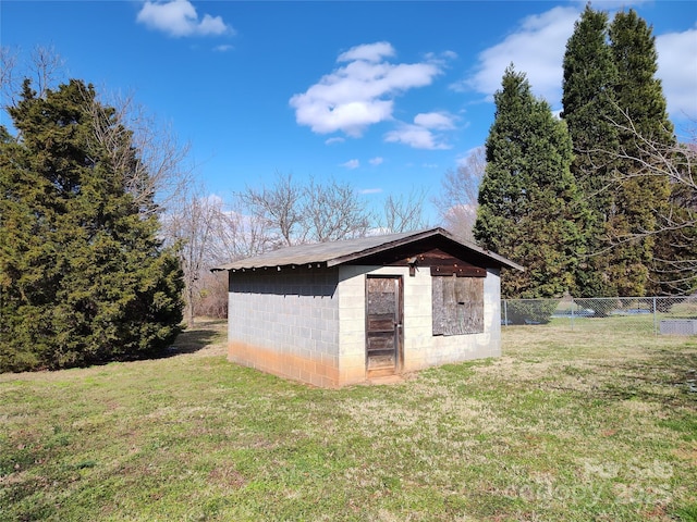 1806 Bringle Ferry Rd, Salisbury, NC 28146 - view of shed with fence