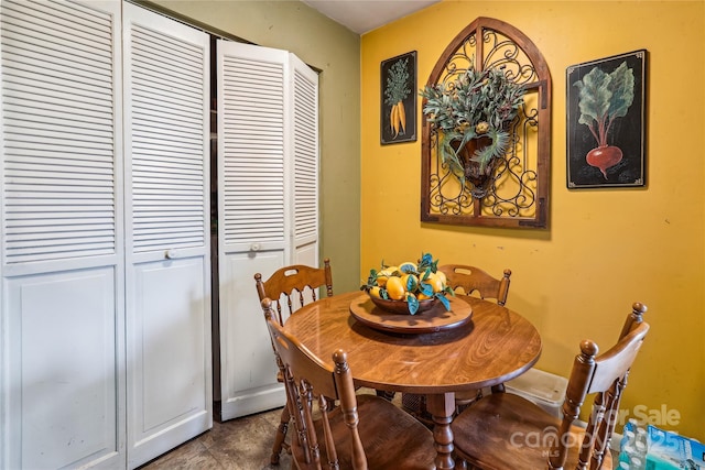 view of dining area