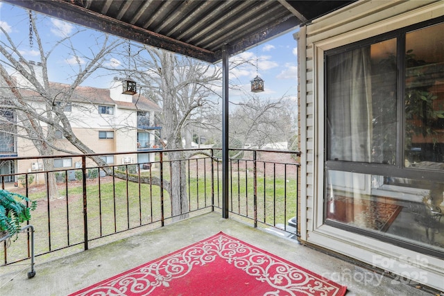 view of balcony