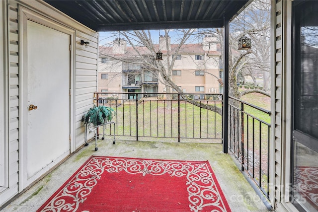 view of balcony