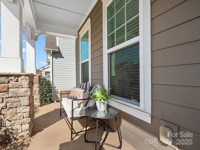 view of patio / terrace featuring covered porch