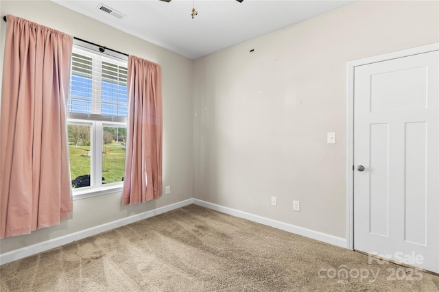 2504 Hovis Rd, Lincolnton, NC 28092 - empty room with baseboards, healthy amount of natural light, carpet, and a ceiling fan