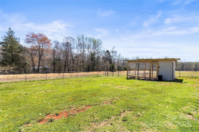 2504 Hovis Rd, Lincolnton, NC 28092 - view of yard featuring an outbuilding and exterior structure