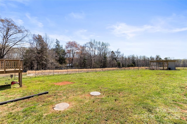 2504 Hovis Rd, Lincolnton, NC 28092 - view of yard featuring an outdoor structure