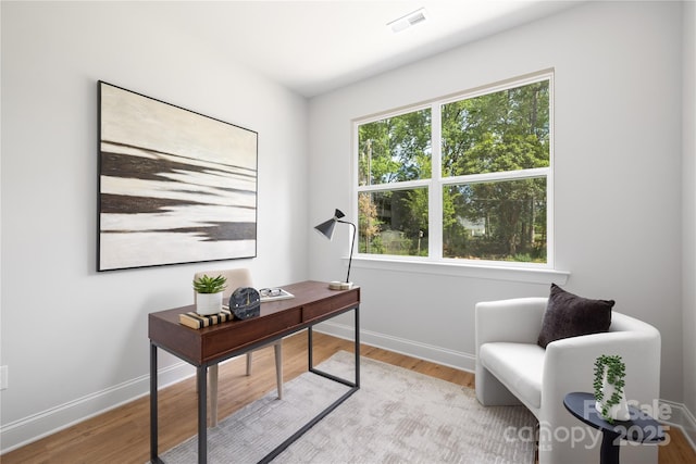 5404 Maplewood Ln, Charlotte, NC 28227 - office with light wood finished floors and baseboards