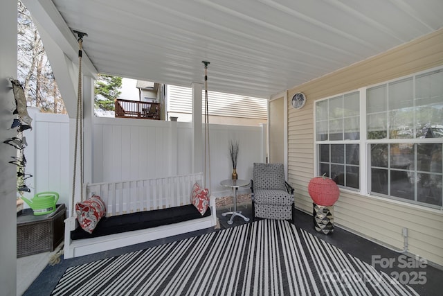 view of patio / terrace with fence