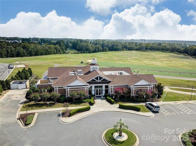 bird's eye view featuring view of golf course