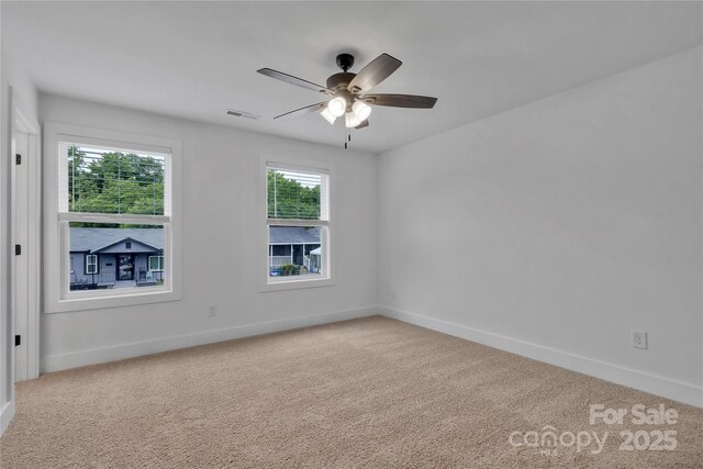 425 Messner St, Salisbury, NC 28144 - carpeted empty room featuring baseboards and ceiling fan