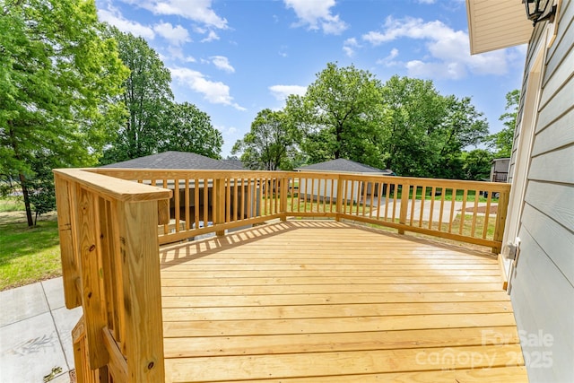110 Walters St, Huntersville, NC 28078 - view of wooden terrace