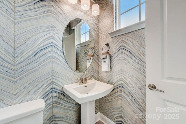 half bath with toilet