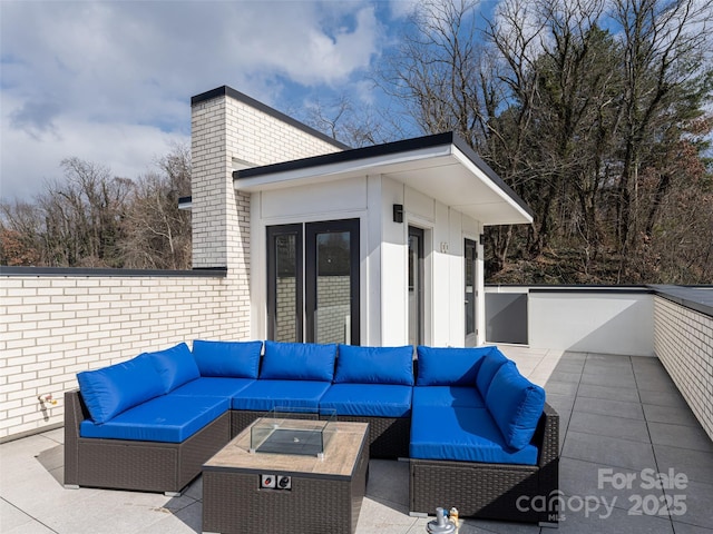 view of patio / terrace with an outdoor hangout area