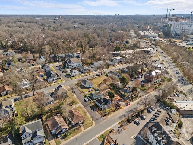 aerial view featuring a residential view