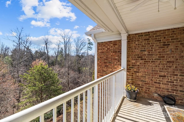 view of balcony