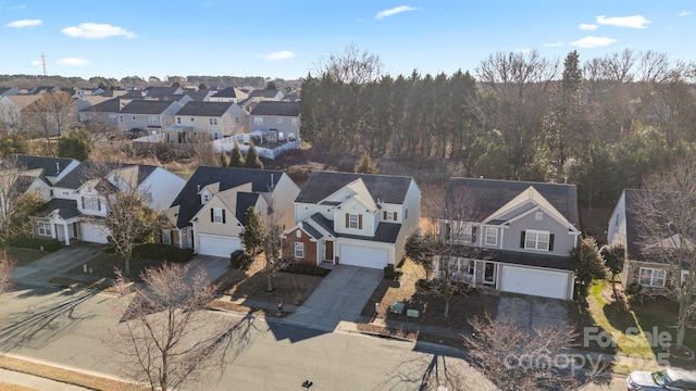 bird's eye view featuring a residential view