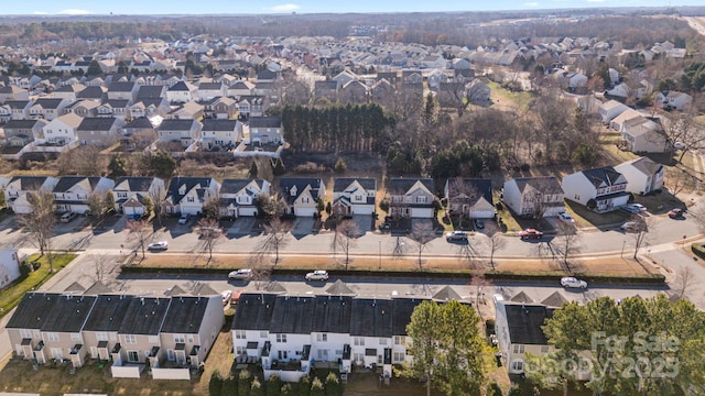 drone / aerial view featuring a residential view