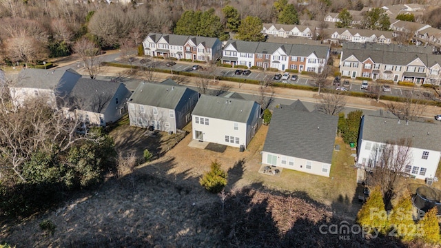 bird's eye view with a residential view