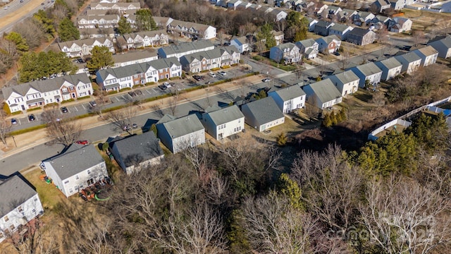 drone / aerial view featuring a residential view