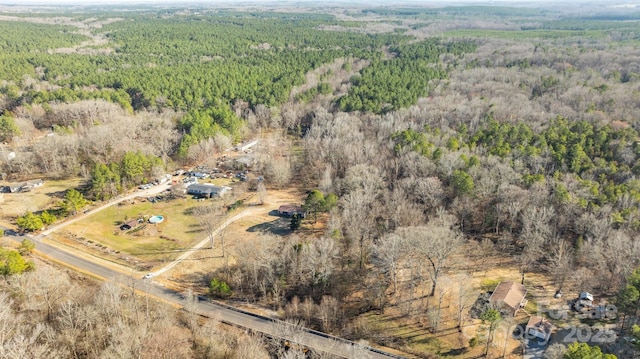 aerial view with a view of trees