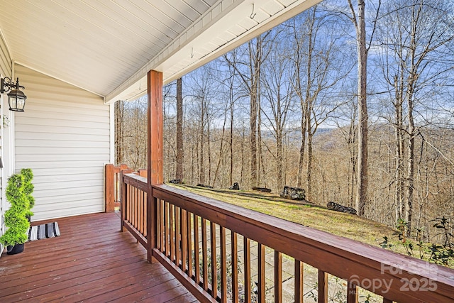 view of wooden terrace