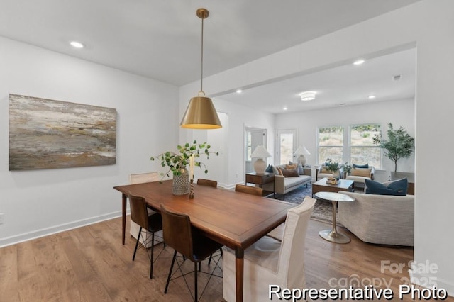 116 Shay Crossing Rd Unit 2P, Salisbury, NC 28144 - dining area featuring wood finished floors and recessed lighting