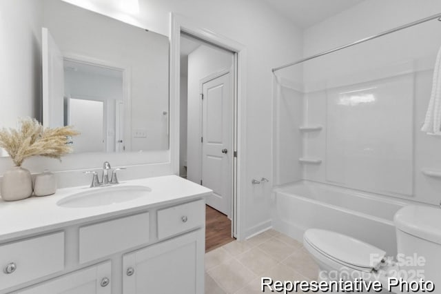 116 Shay Crossing Rd Unit 2P, Salisbury, NC 28144 - bathroom featuring vanity, bathtub / shower combination, and tile patterned floors
