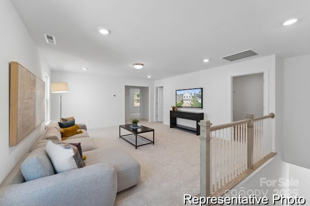 116 Shay Crossing Rd Unit 2P, Salisbury, NC 28144 - living room featuring recessed lighting and light colored carpet