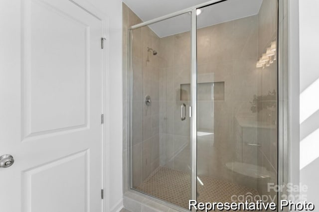 116 Shay Crossing Rd Unit 2P, Salisbury, NC 28144 - full bathroom featuring a shower stall