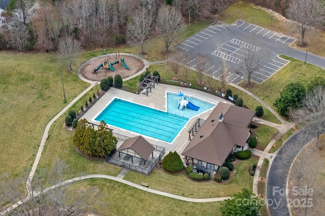 birds eye view of property