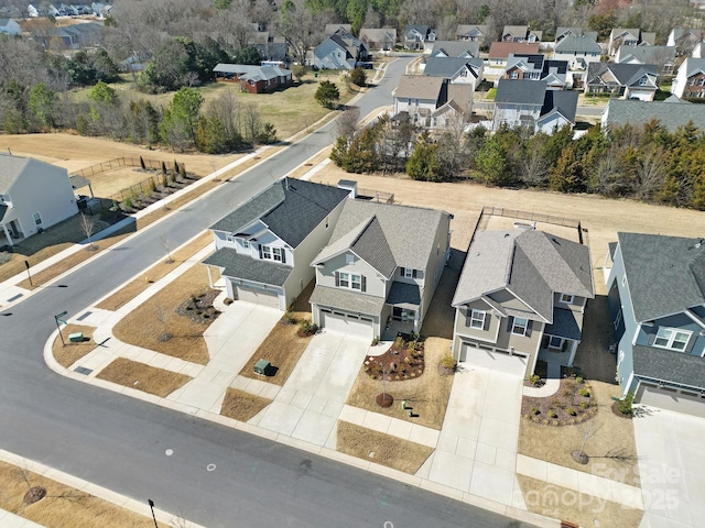 drone / aerial view featuring a residential view