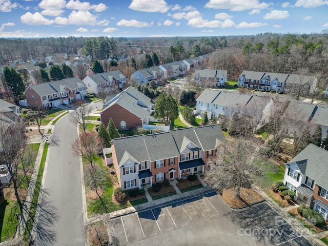 aerial view featuring a residential view