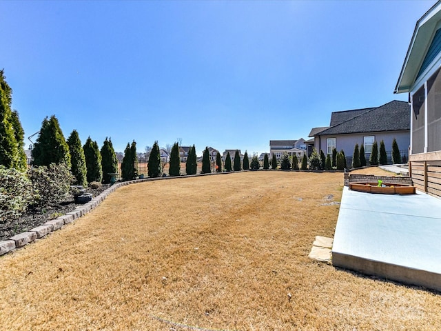 view of yard featuring a patio area