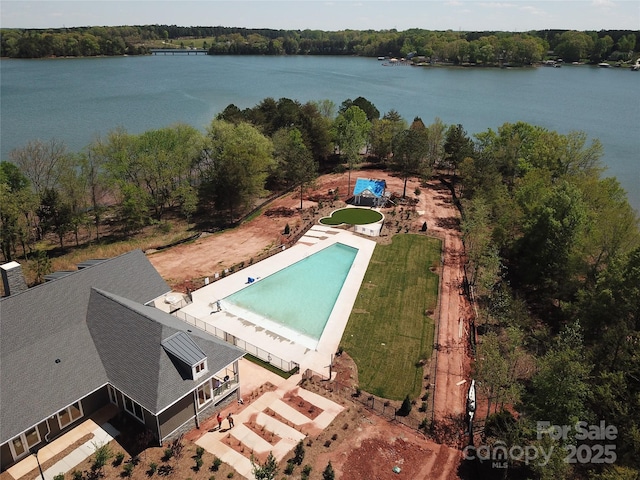 7459 Fighting Creek Rd Unit 33, Sherrills Ford, NC 28673 - aerial view with a water view