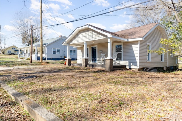 bungalow with a porch