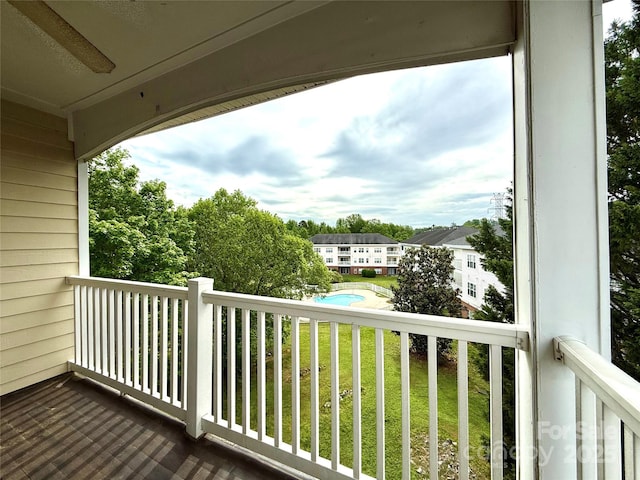 view of balcony