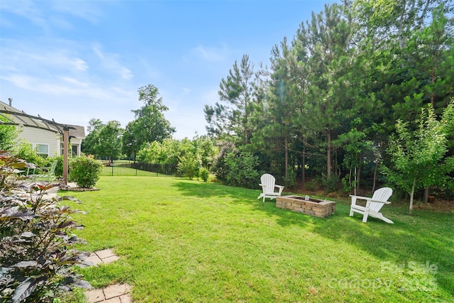 5006 Sand Trap Ct Unit 142, Monroe, NC 28112 - view of yard featuring a fire pit
