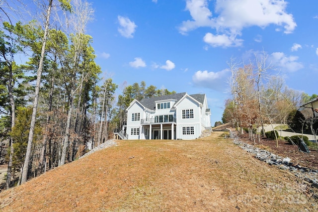 view of rear view of property