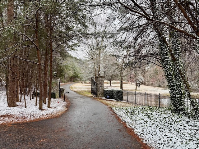 view of road