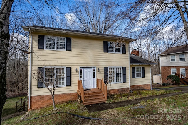 view of colonial-style house