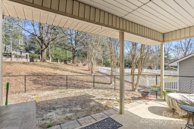 view of patio / terrace featuring a fenced backyard