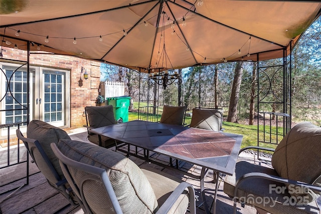 view of patio / terrace featuring outdoor dining area