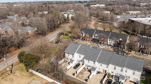 drone / aerial view with a residential view