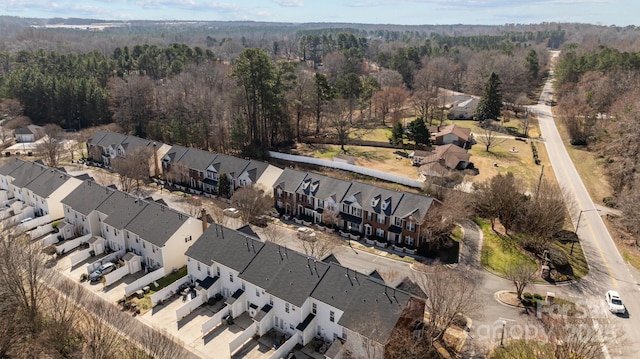 aerial view featuring a residential view
