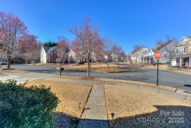 view of yard with a residential view