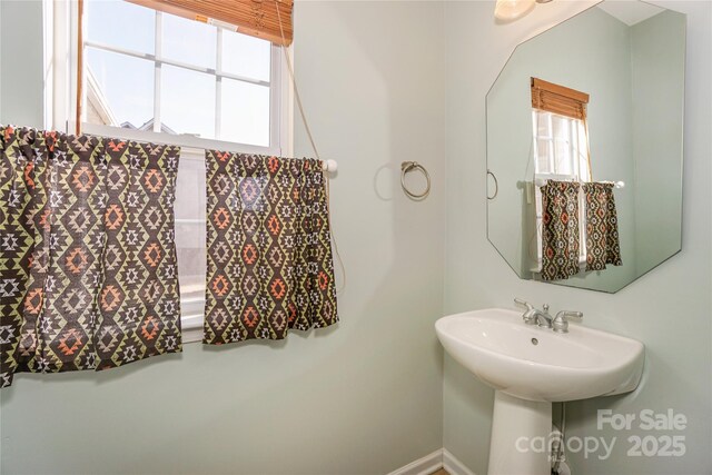 bathroom with a sink