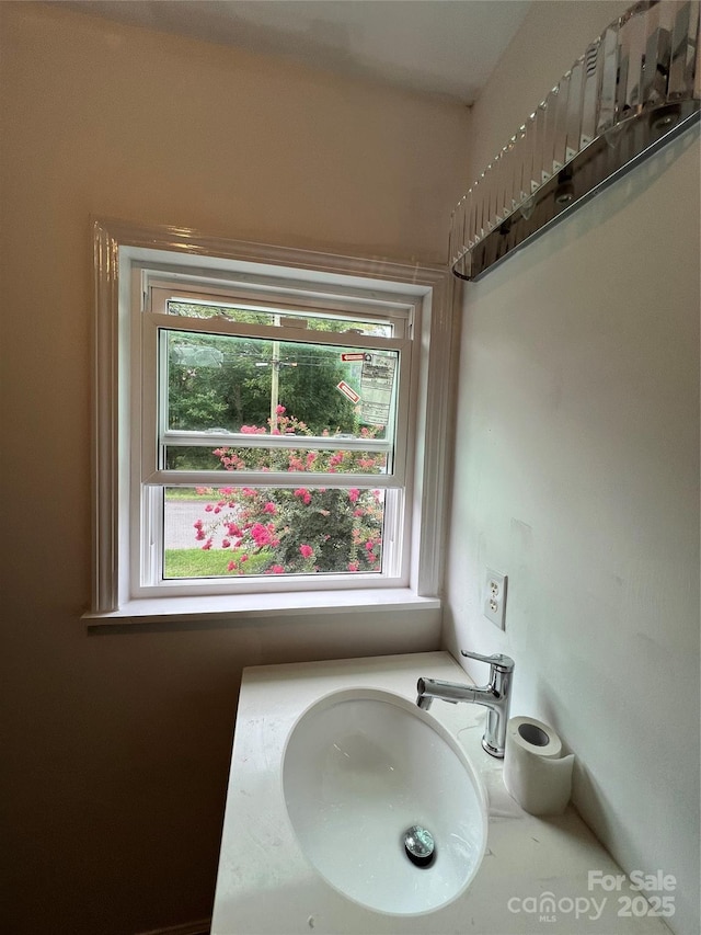 bathroom with a sink