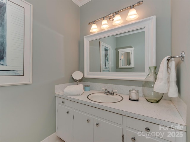 bathroom with vanity