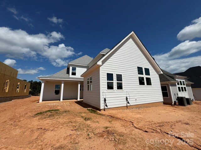 7441 Fighting Creek Rd Unit 30, Sherrills Ford, NC 28673 - rear view of house with central AC