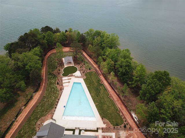 7441 Fighting Creek Rd Unit 30, Sherrills Ford, NC 28673 - birds eye view of property featuring a water view