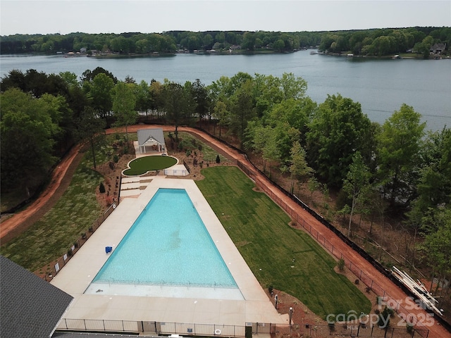 7441 Fighting Creek Rd Unit 30, Sherrills Ford, NC 28673 - community pool featuring a water view